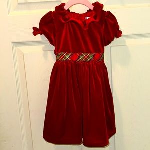 Biscotti Collezioni red velvet holiday dress worn once, smoke free home